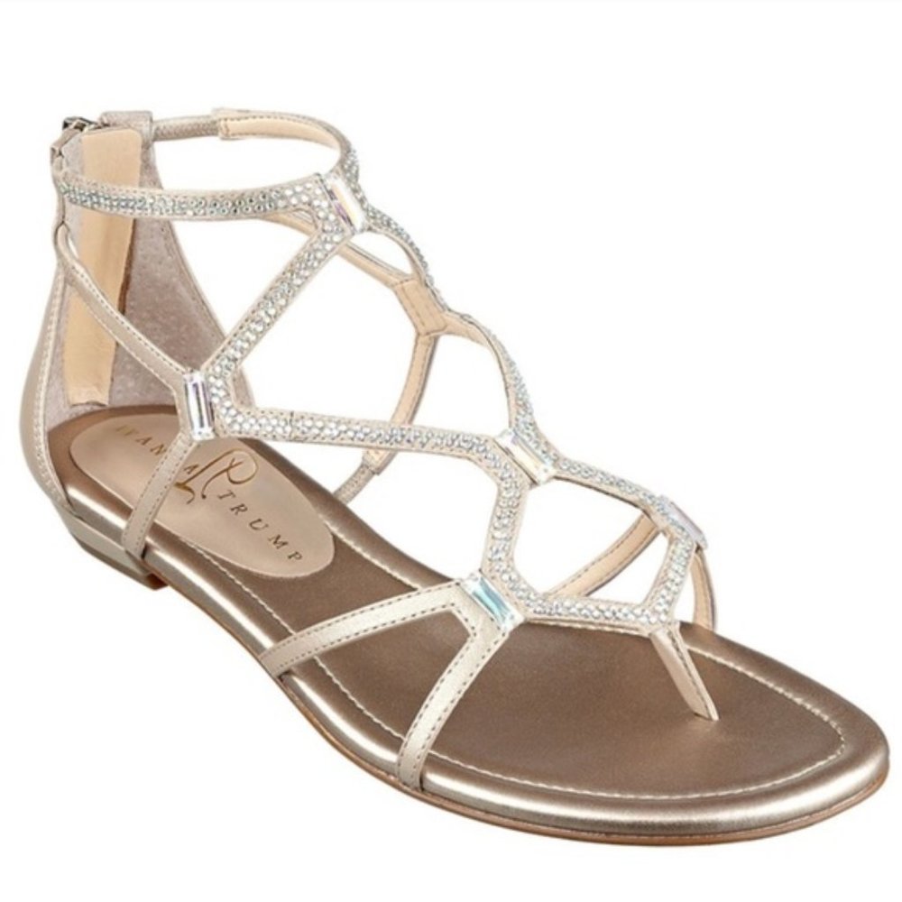 IVANKA TRUMP KALIA WOMENS FLAT SANDALS SZ 7.5